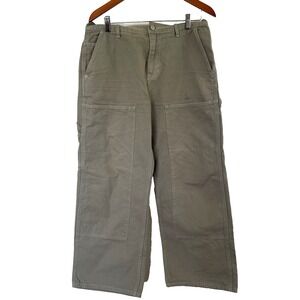 PacSun Mens Extreme Baggy Cargo Carpenter Jeans Size 32x30 Olive